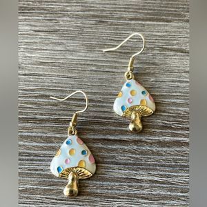 Bohemian mushroom earrings A161